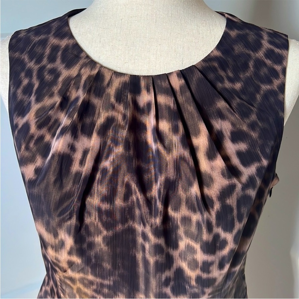 Anne Klein Leopard Print Shift Dress